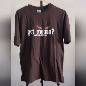 Got Moose? t shirt Men's size Medium brown